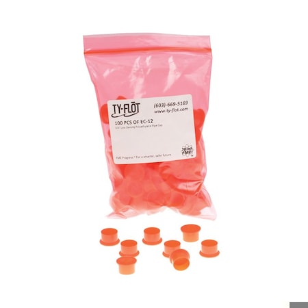 Guardian PURE SAFETY GROUP ORANGE CAP 1-1/4Ft 100/PKG. EC20OR